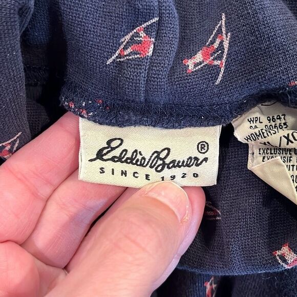 Eddie Bauer Vintage Navy Blue Skier Turtleneck Top Size XL - Picture 4 of 4